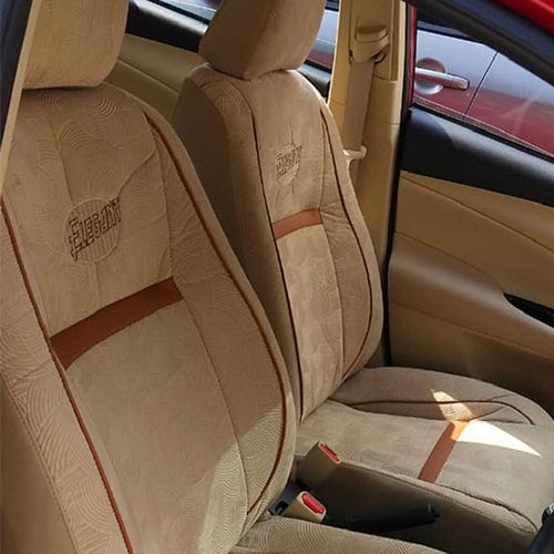 Comfy Waves Fabric Car Seat Cover For Hyundai Creta with Free Set of 4 Comfy Cushion