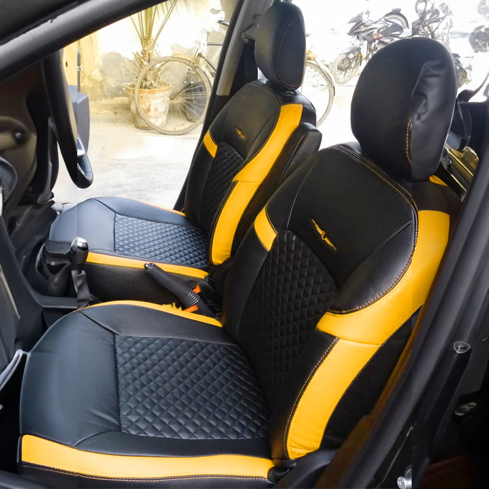Star Bucket Fit Art Leather Car Seat Cover For Maruti Brezza
