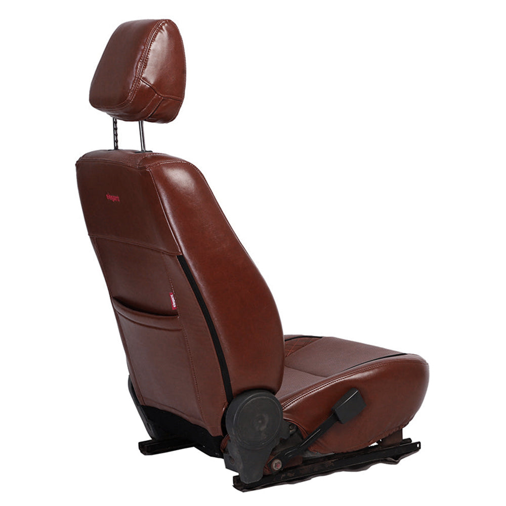 Posh Vegan Leather Car Seat Cover For Maruti Brezza
