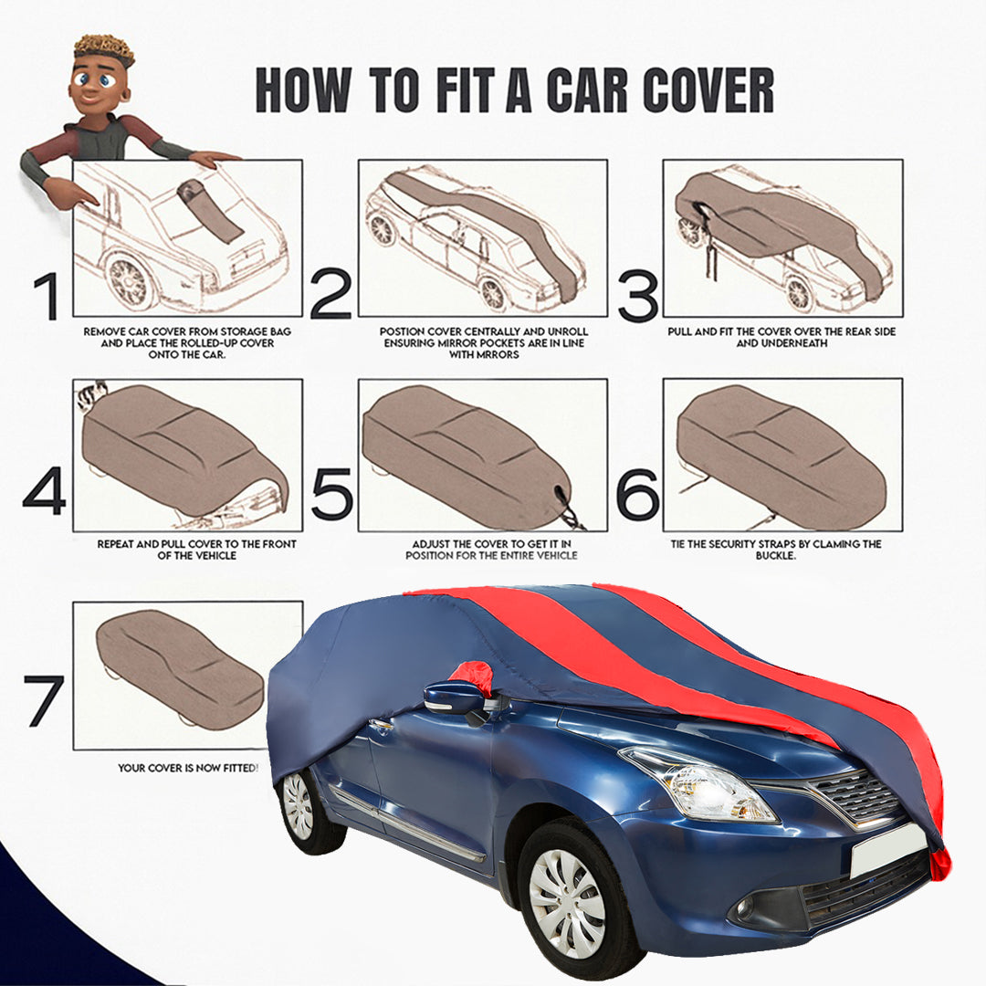 Ford Figo 2015-19 Car Body Cover, Heat & Water Resistant with Side Mirror Pockets (ARC Series)