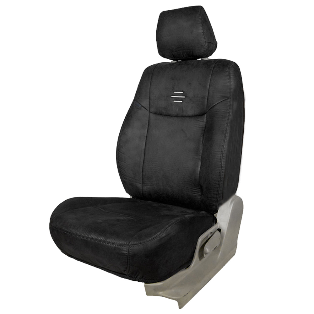 Nubuck Patina Leather Feel Fabric Car Seat Cover For Honda Brio