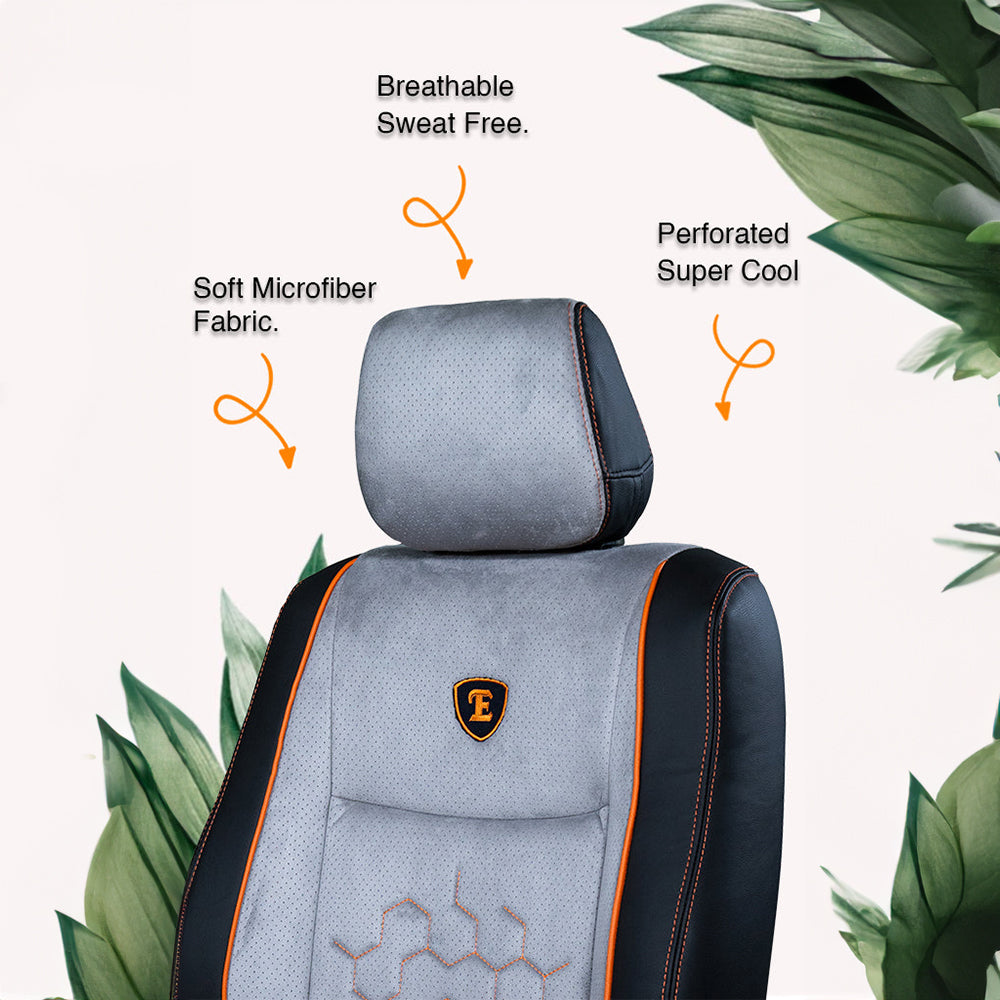 Icee Duo Perforated Fabric Car Seat Cover For Renault Duster