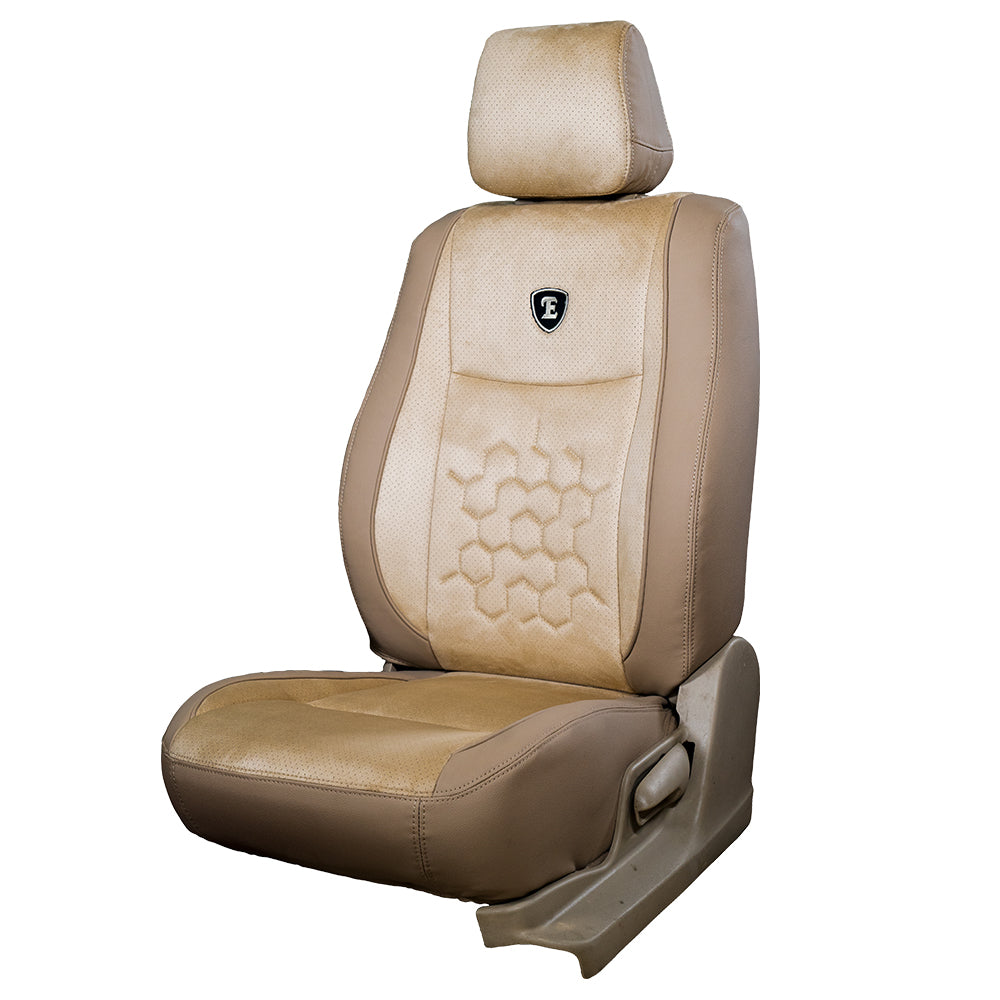 Icee Perforated Fabric Car Seat Cover Beige For Citroen C3