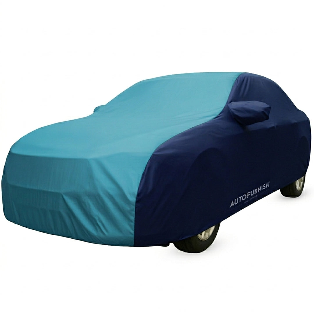 Tata Tigor Car Body Cover, Triple Stitched, Heat & Water Resistant with Side Mirror Pockets (SPORTY Series)
