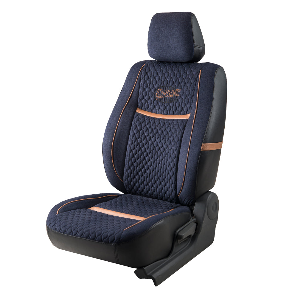 Denim Retro Velvet Fabric Car Seat Cover For Tata Harrier