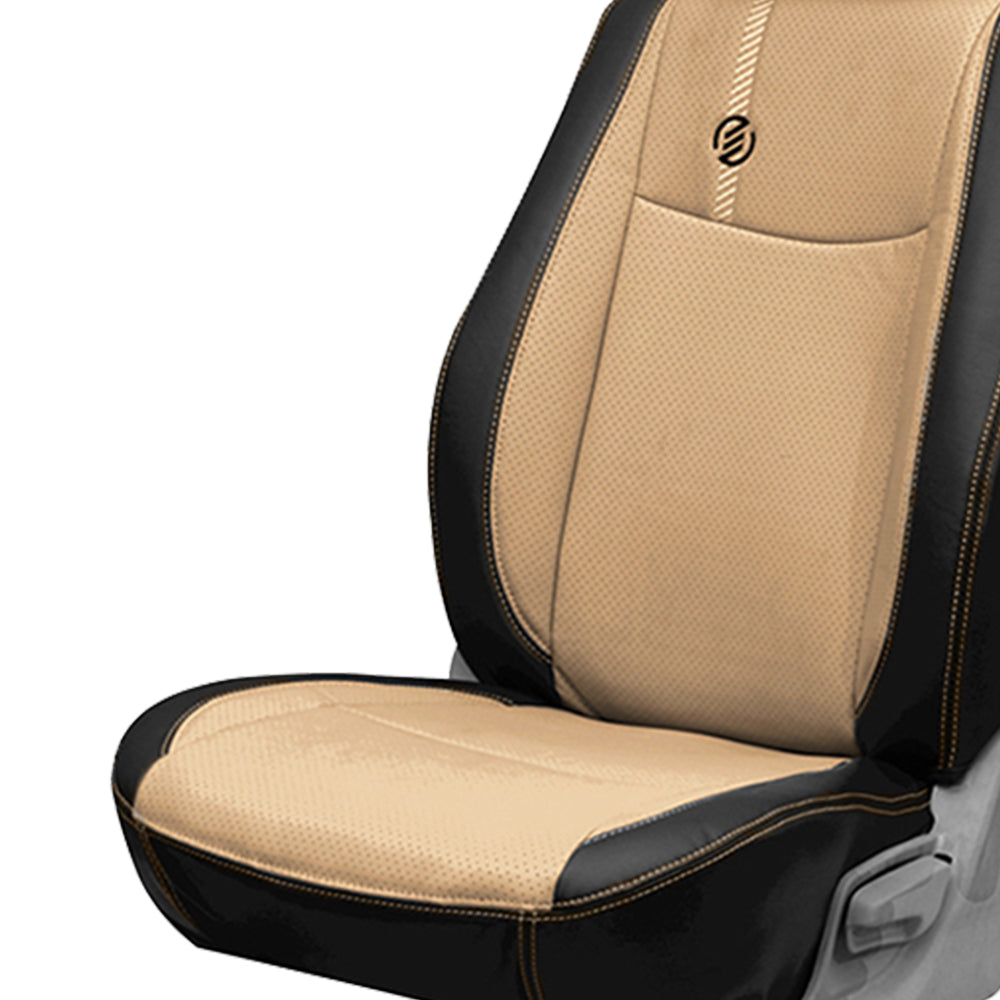 Venti 1 Duo Perforated Art Leather Car Seat Cover For MG Astor