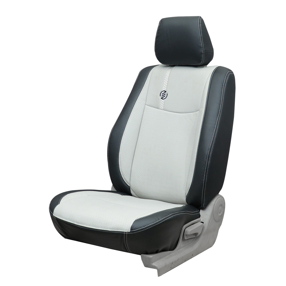 Venti 1 Duo Perforated Art Leather Car Seat Cover For Volkswagen Taigun