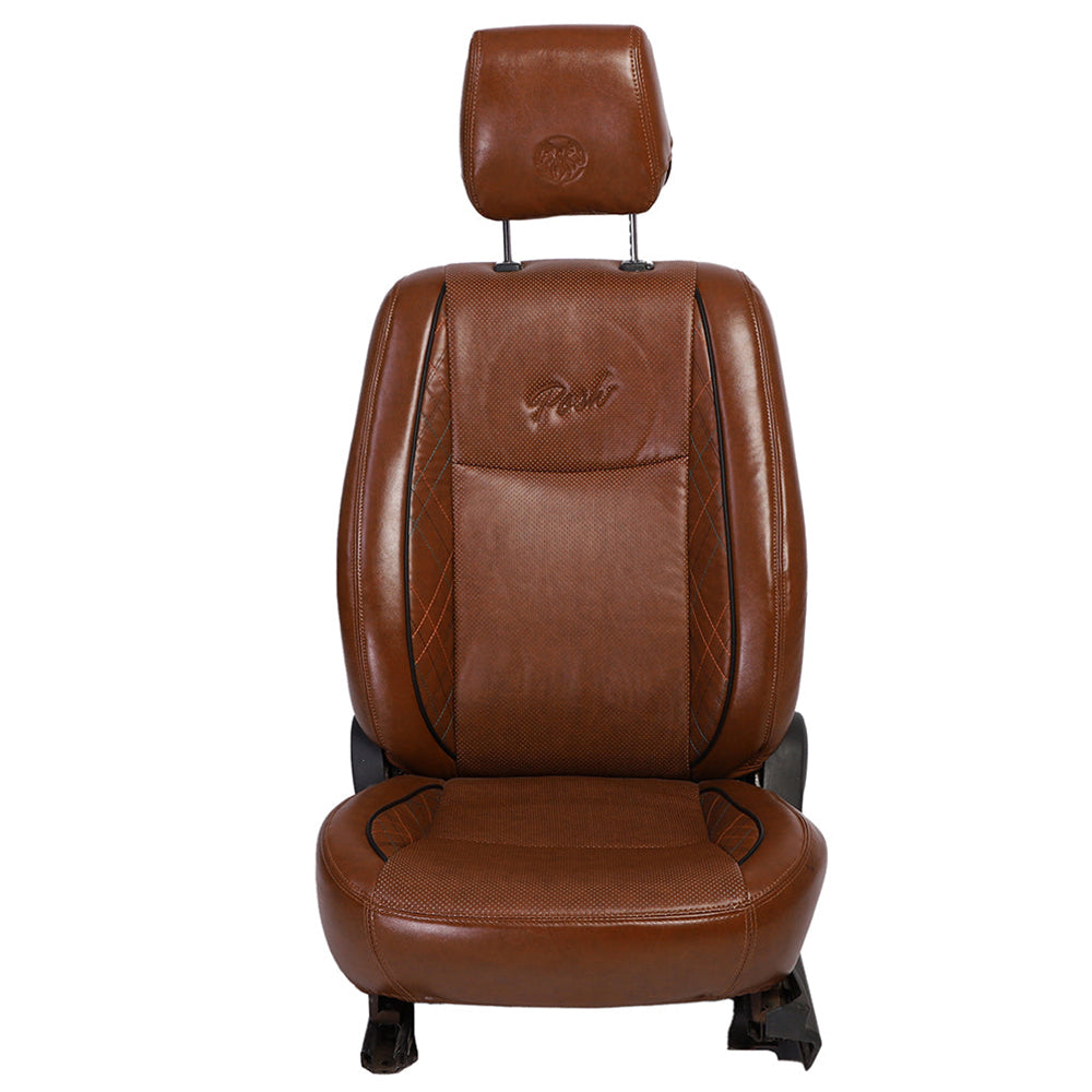 Posh Vegan Leather Car Seat Cover For Maruti Brezza