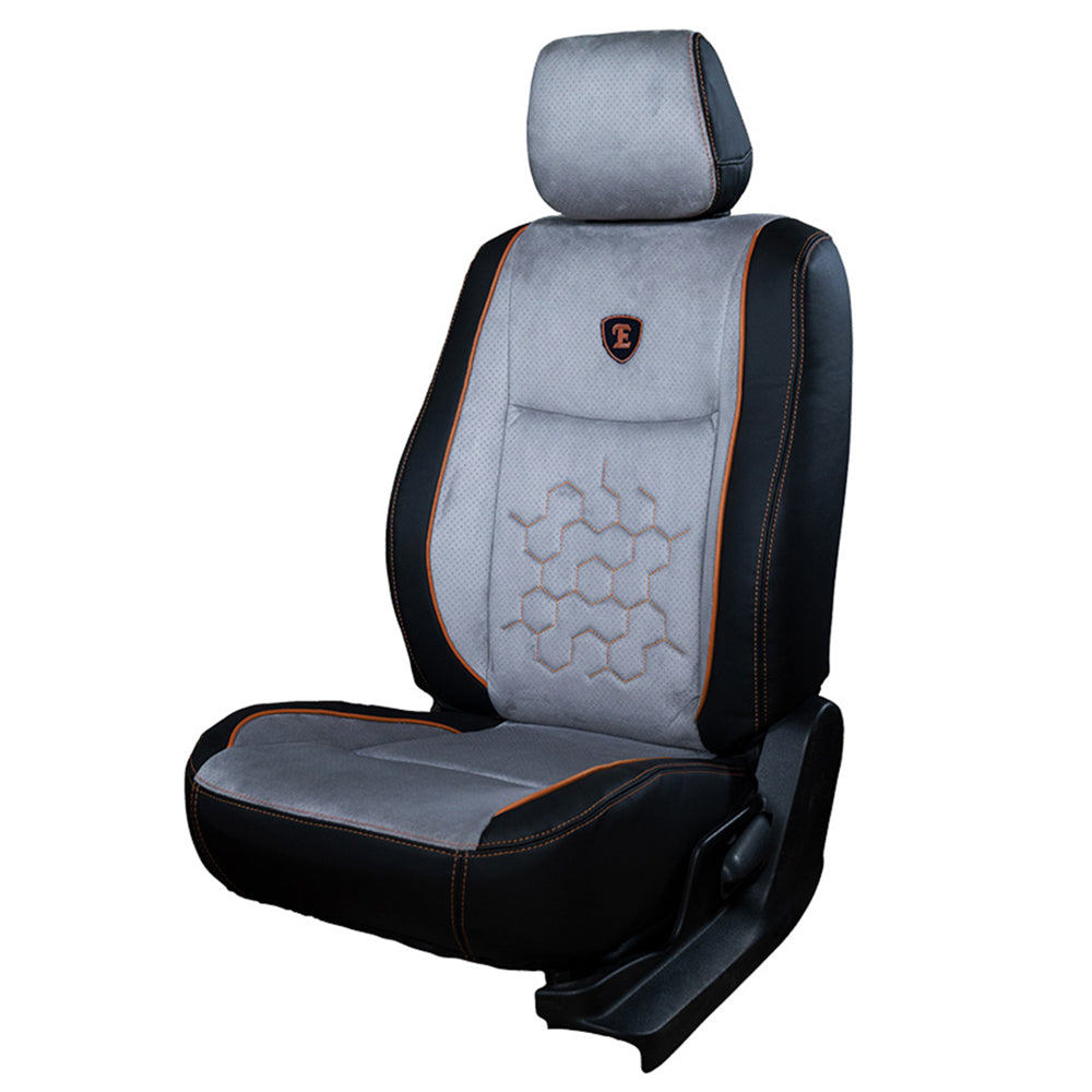 Icee Duo Bucket Fit Perforated Fabric Car Seat Cover For Maruti Grand Vitara