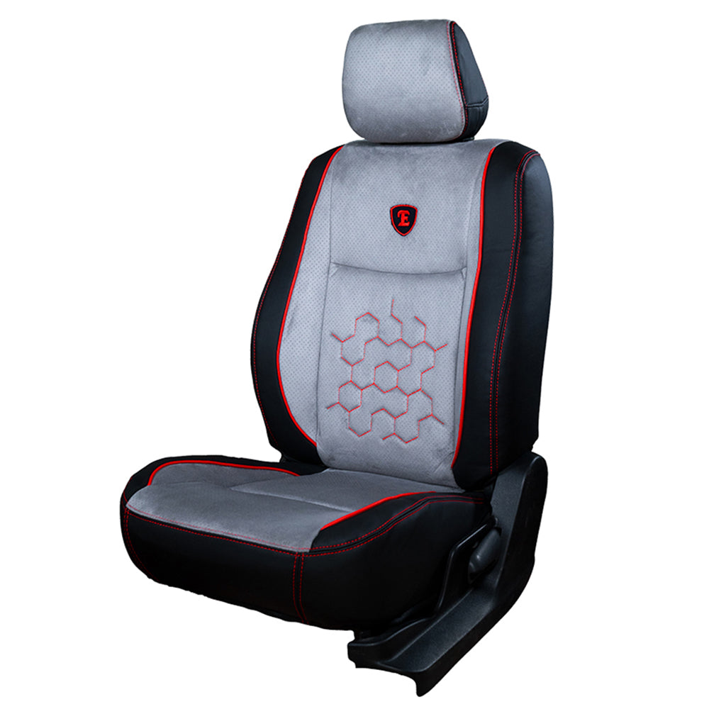 Icee Duo Bucket Fit Perforated Fabric Car Seat Cover For Tata Nexon