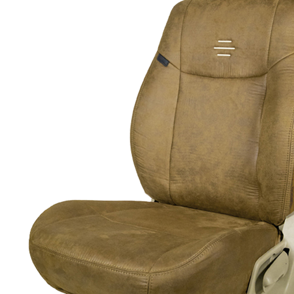 Patina Bucket Fit Leather Feel Fabric Car Seat Cover For Tata Harrier