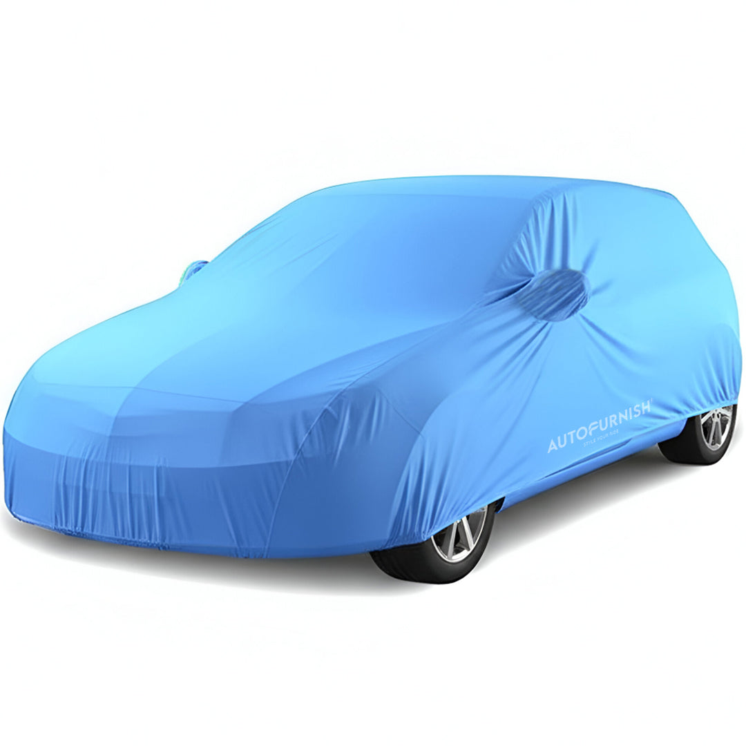 Maruti Vitara Brezza 2021 Car Body Cover, Heat & Water Resistant with Side Mirror Pockets (PARKER BLUE)
