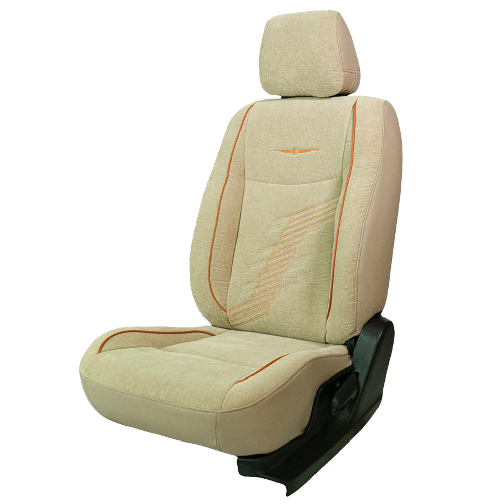 Comfy Z-Dot Fabric Car Seat Cover For Honda Jazz with Free Set of 4 Comfy Cushion