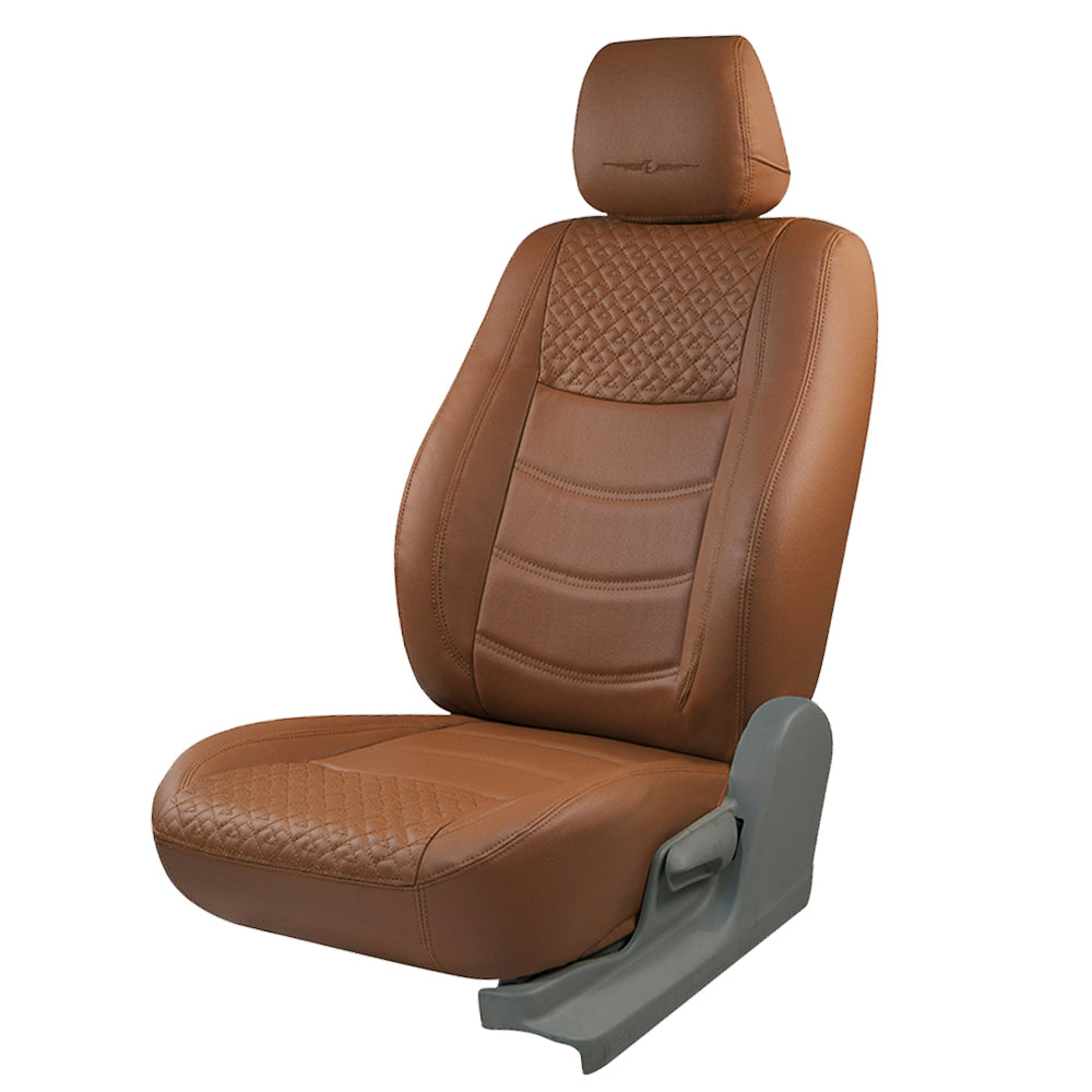 Vogue Galaxy Art Leather Car Seat Cover Tan For Maruti Brezza
