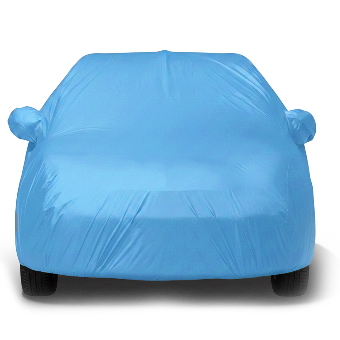 Maruti Swift 2018-23 Car Body Cover, Triple Stitched, Heat & Water Resistant with Front & Rear Elastic Strap & Side Mirror Pockets (PARKER AQUA)