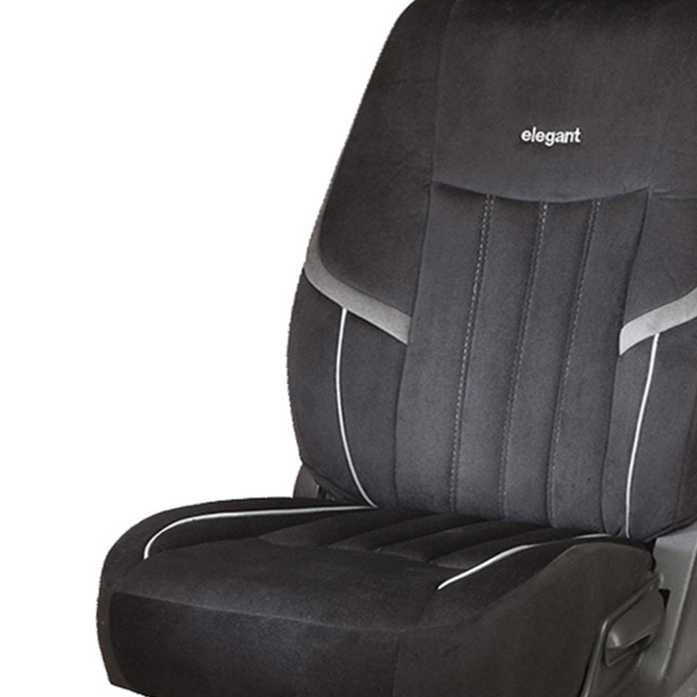 King Bucket Fit Velvet Fabric Car Seat Cover For Maruti Brezza