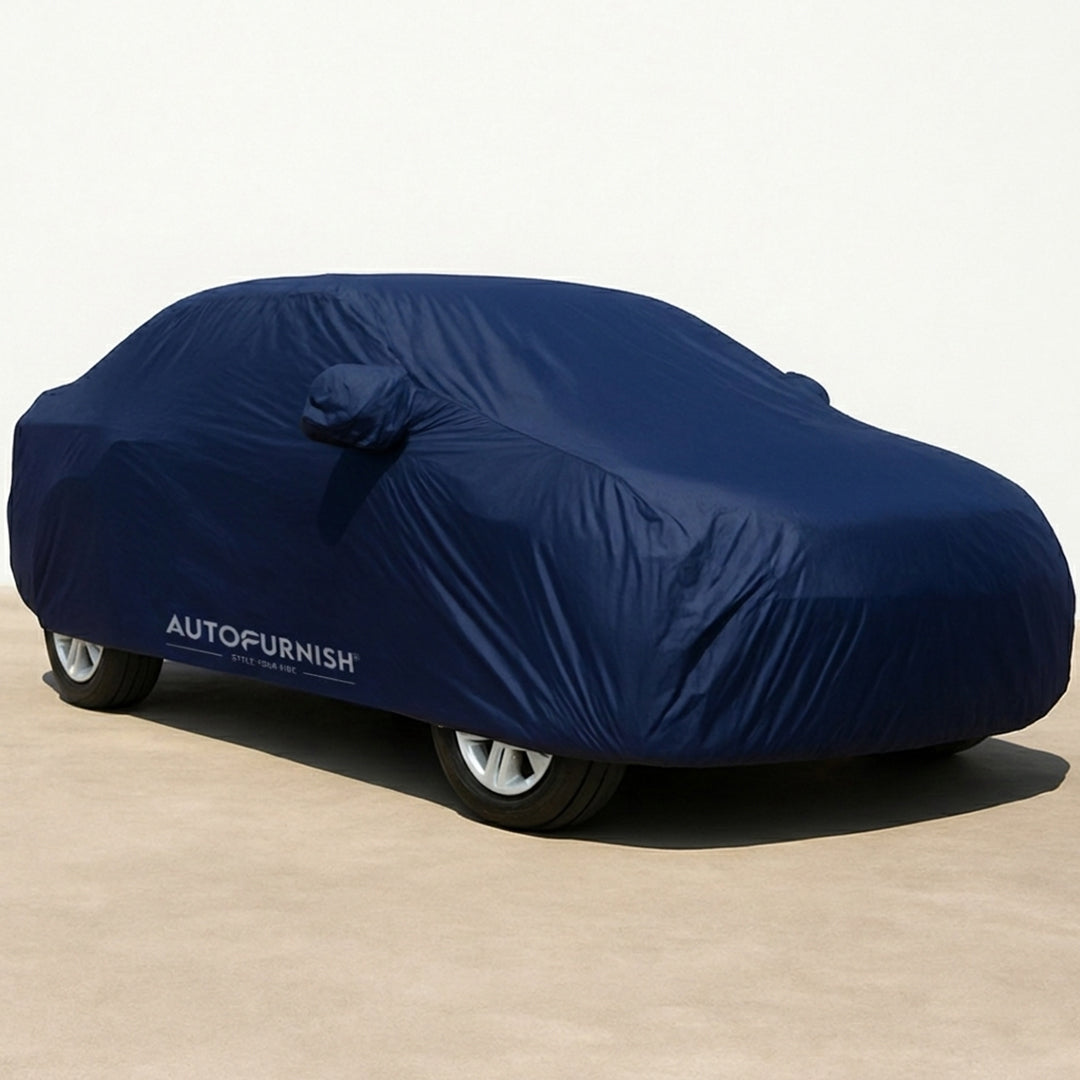 Mahindra Verito Vibe Car Body Cover, Heat & Water Resistant with Side Mirror Pockets (PARKER BLUE)