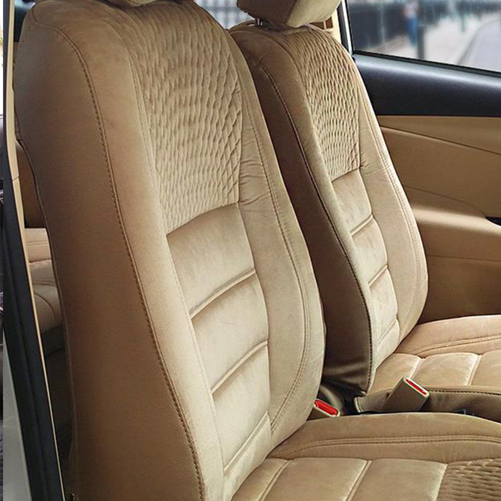 Crescent Bucket Fit Velvet Fabric Car Seat Cover For Toyota Urban Cruiser