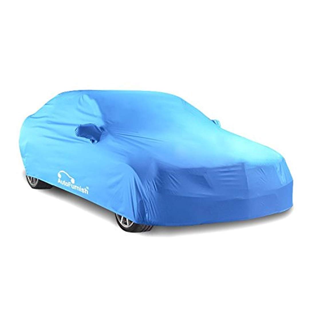 Tata Punch 2021 Car Body Cover, Triple Stitched, Heat & Water Resistant with Front & Rear Elastic Strap & Side Mirror Pockets (PARKER AQUA)