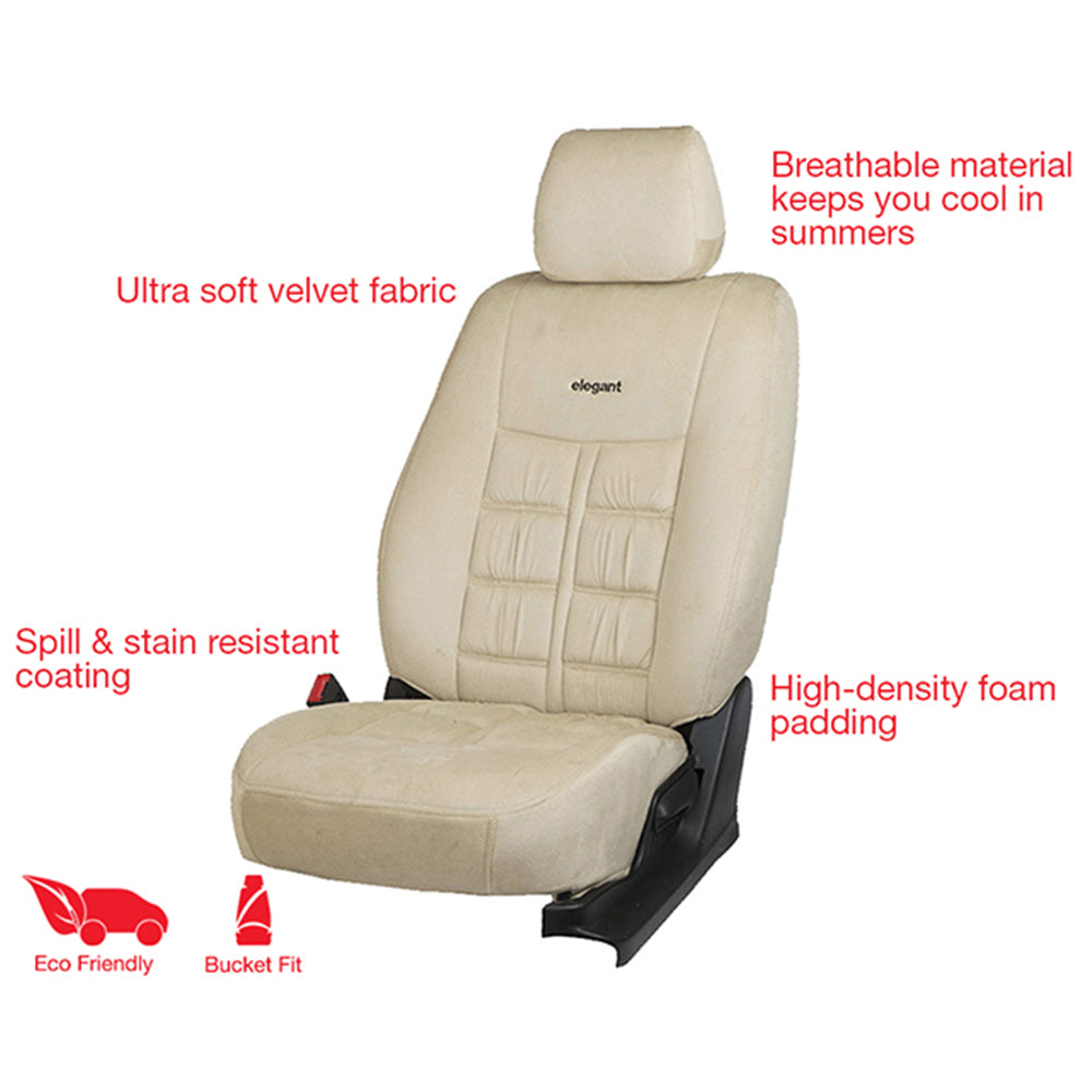 Emperor Velvet Fabric Car Seat Cover For Kia Seltos