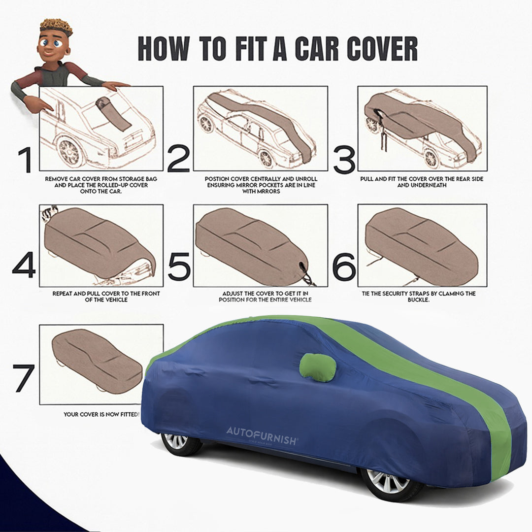 Hyundai Fluidic Verna 4S 2011-15 Car Body Cover, Heat & Water Resistant with Side Mirror Pockets (ARC Series)