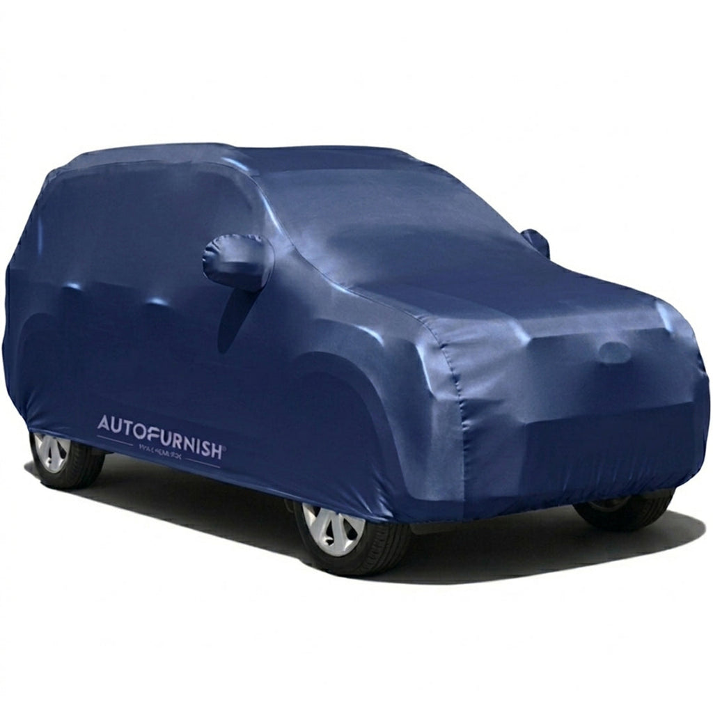 Ford EcoSport Car Body Cover, Heat & Water Resistant with Side Mirror Pockets (PARKER BLUE)