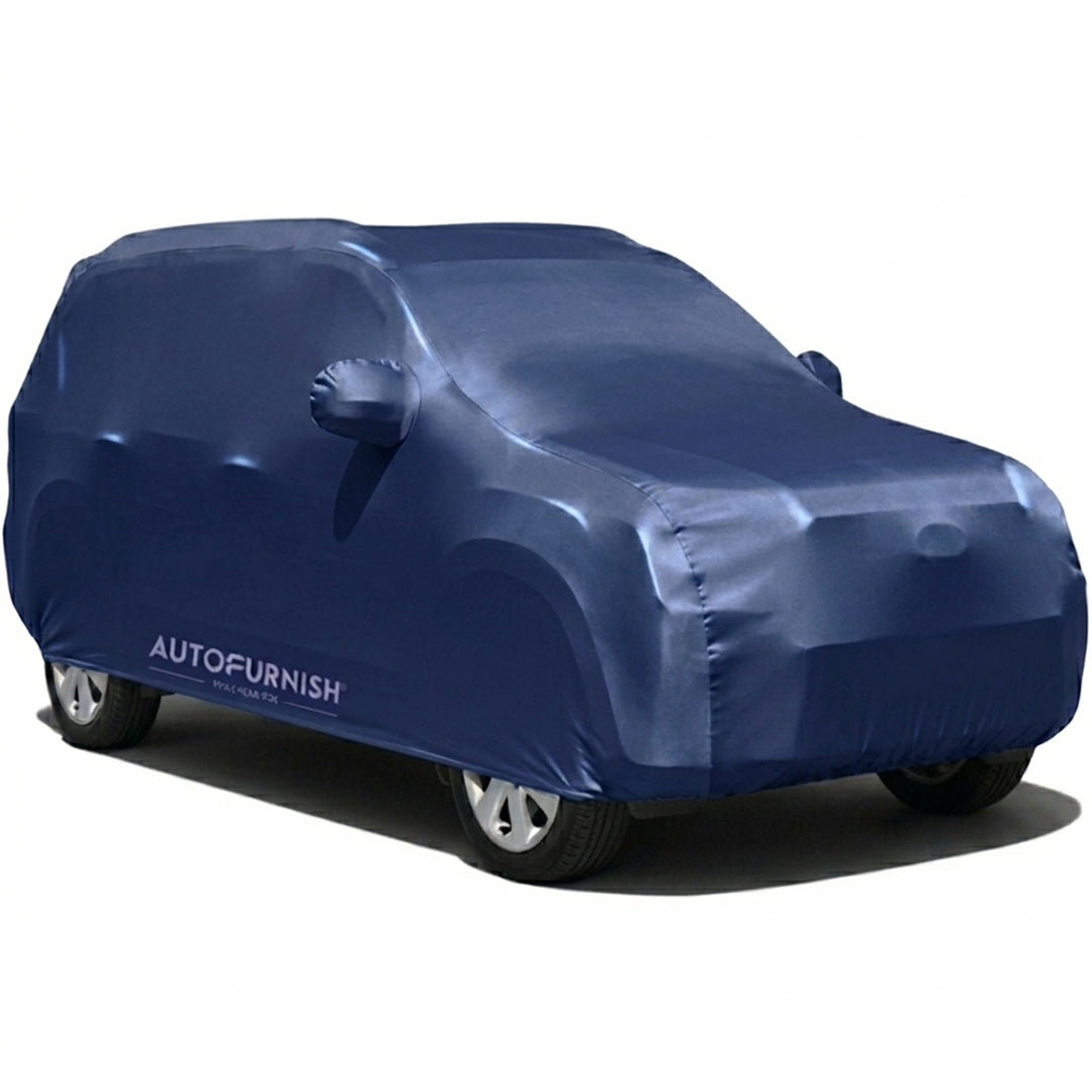 Ford EcoSport Car Body Cover, Heat & Water Resistant with Side Mirror Pockets (PARKER BLUE)