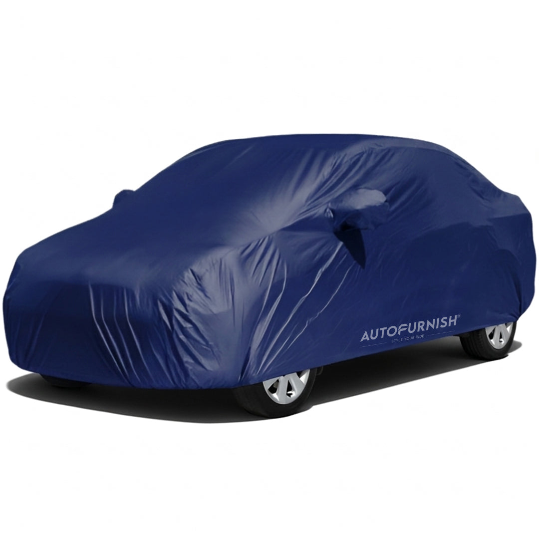 Mahindra Verito Vibe Car Body Cover, Heat & Water Resistant with Side Mirror Pockets (PARKER BLUE)