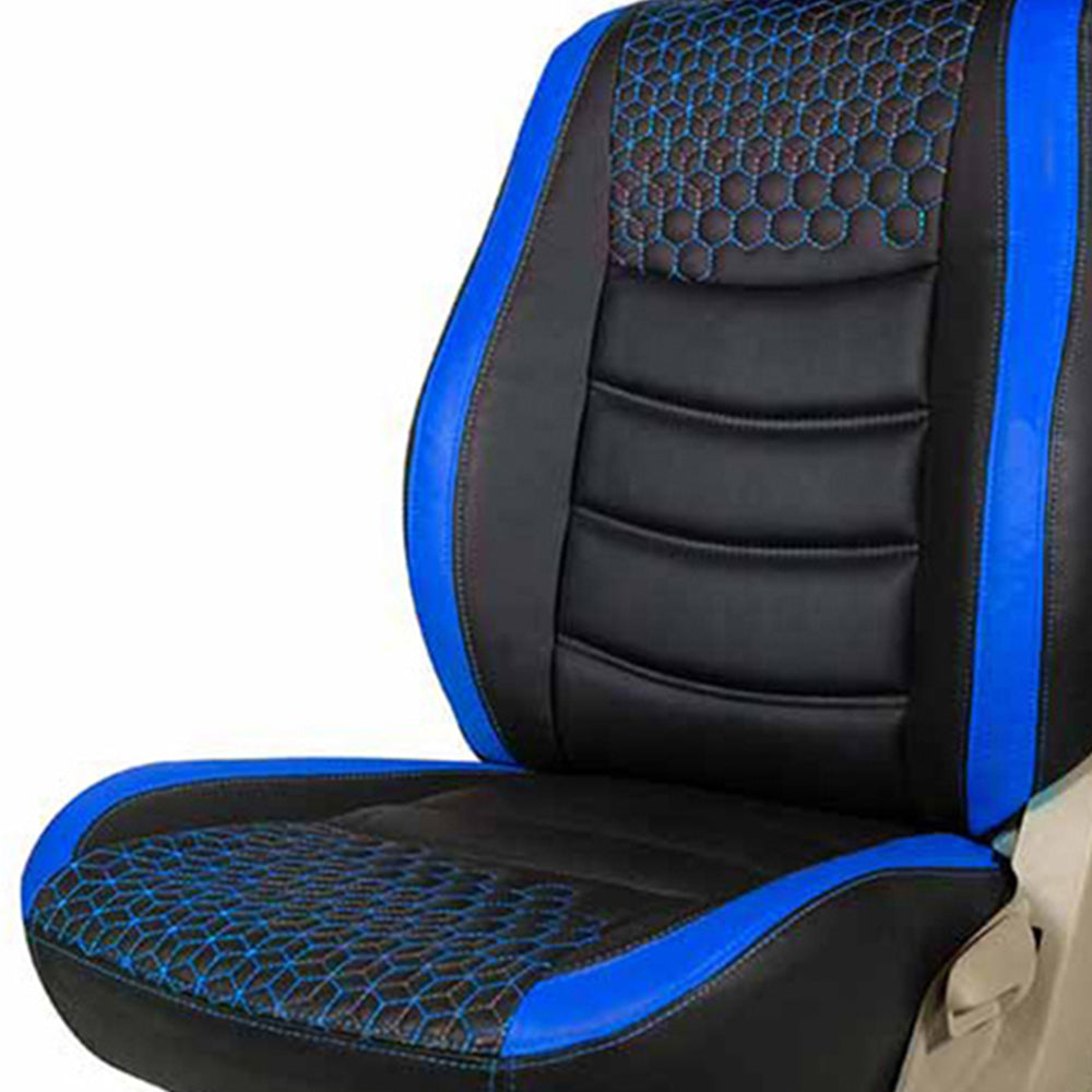 Glory Prism Art Leather Car Seat Cover Black and Blue For Citroen C3