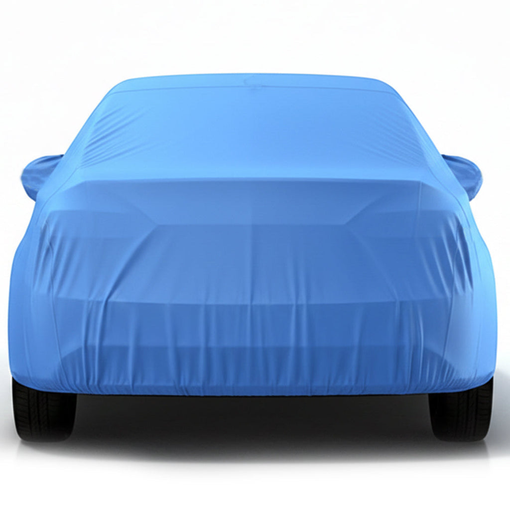 Maruti Vitara Brezza 2021 Car Body Cover, Heat & Water Resistant with Side Mirror Pockets (PARKER BLUE)