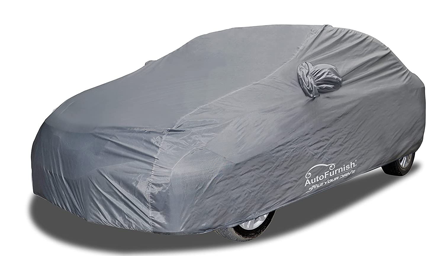 Tata Nexon (2017-2022) Car Body Cover, Windproof, Triple Stitched, Heat & Water Resistant with Side Mirror & Antenna Pockets (ARIL Series)