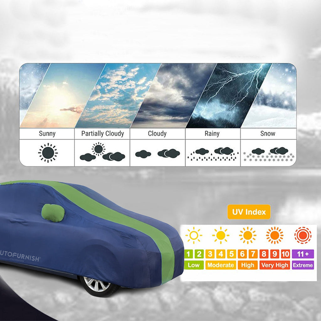 Maruti Ciaz 2014 Car Body Cover, Heat & Water Resistant with Side Mirror Pockets (ARC Series)