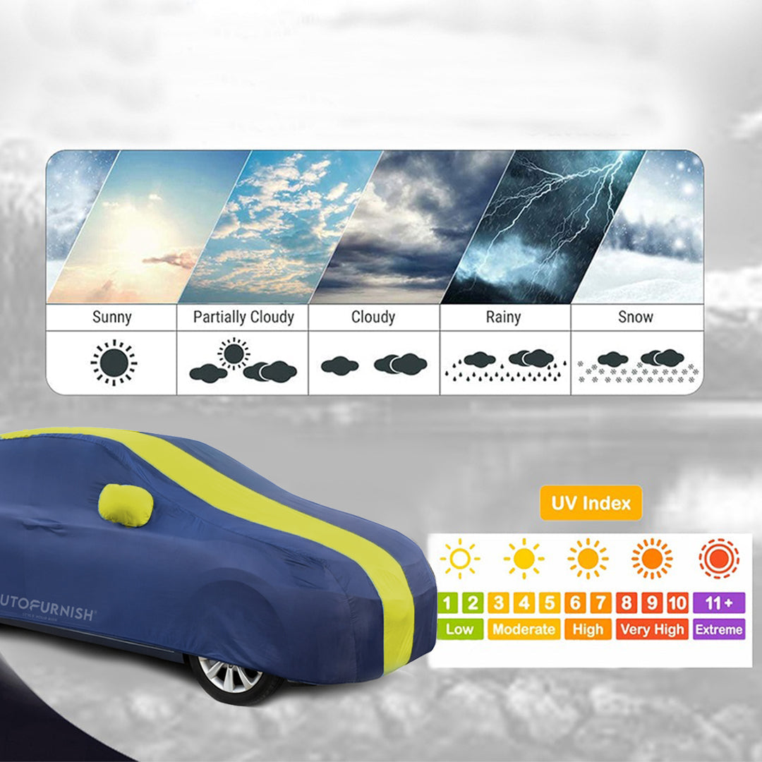 Volkswagen Vento 2020 Car Body Cover, Heat & Water Resistant with Side Mirror Pockets (ARC Series)