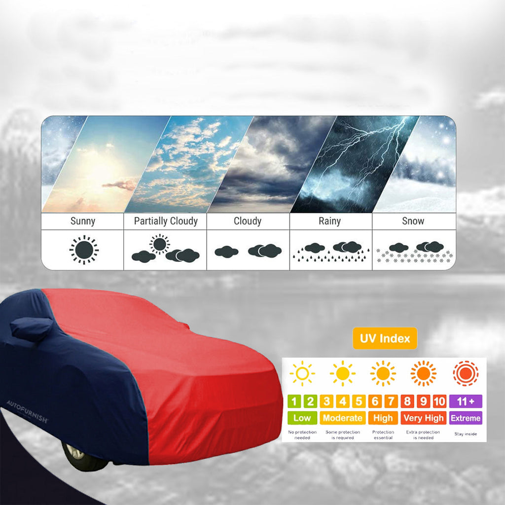 Maruti Ciaz Car Body Cover, Triple Stitched, Heat & Water Resistant with Side Mirror Pockets (SPORTY Series)