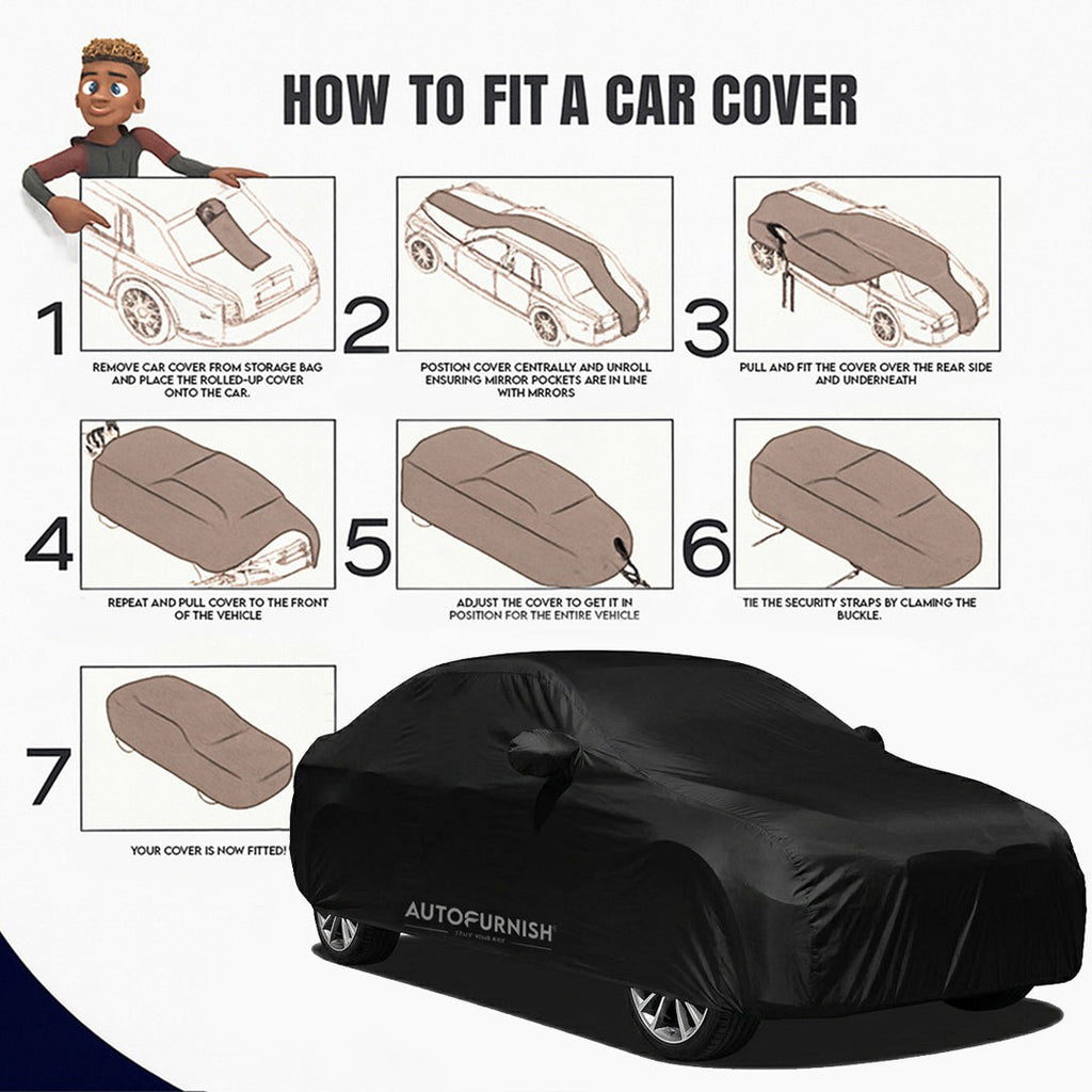 Audi A8 2013 Autofurnish Parker Black Car Body Cover