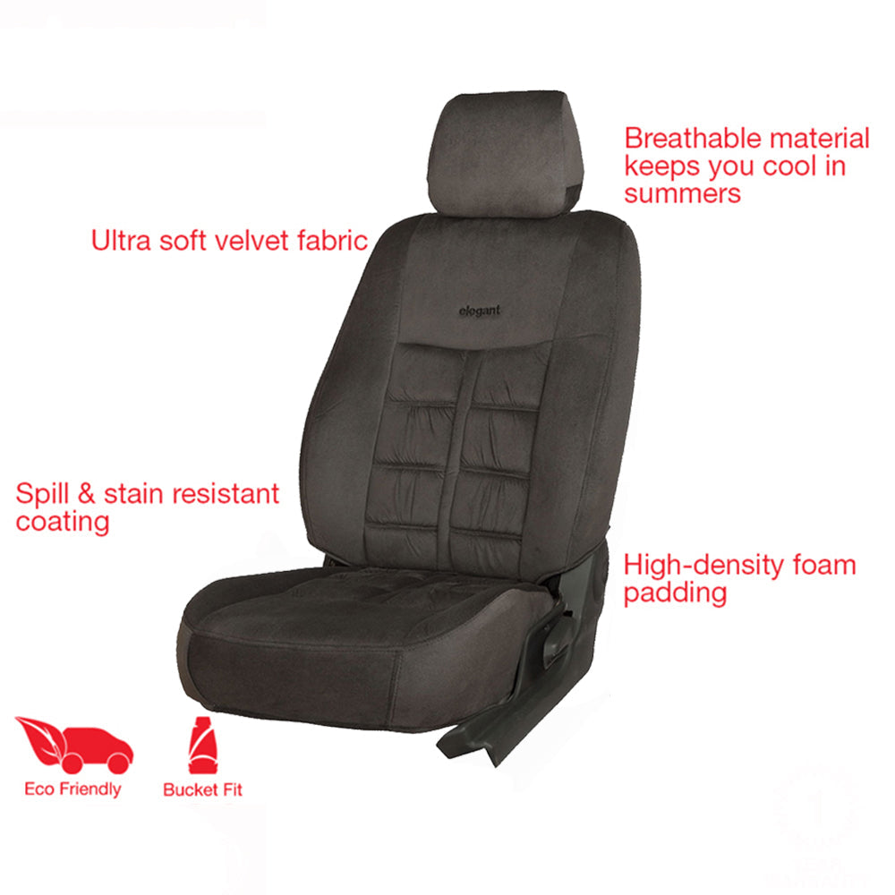 Emperor Velvet Fabric Car Seat Cover For Kia Seltos