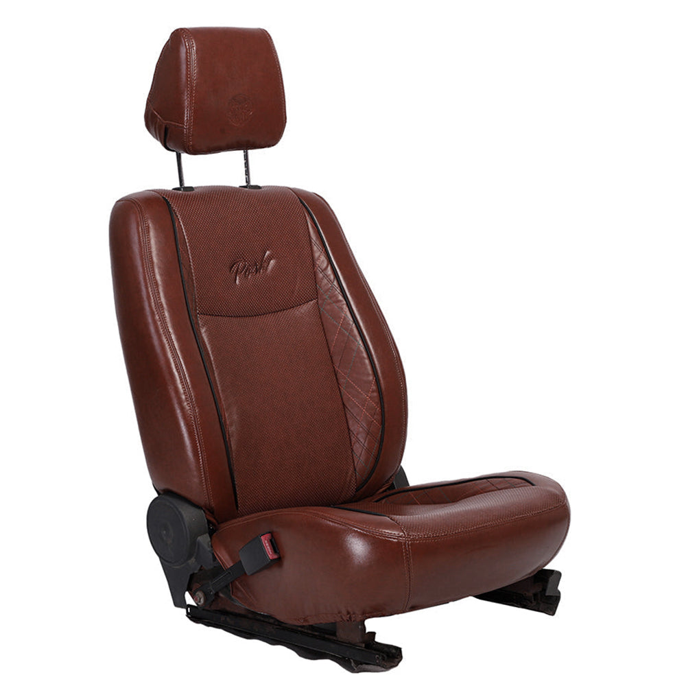 Posh Vegan Leather Car Seat Cover For Maruti Brezza