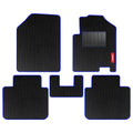 Cord Carpet Car Floor Mat Black and Blue For Maruti Brezza