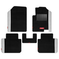 Duo Carpet Car Floor Mat Black and White For Maruti Brezza