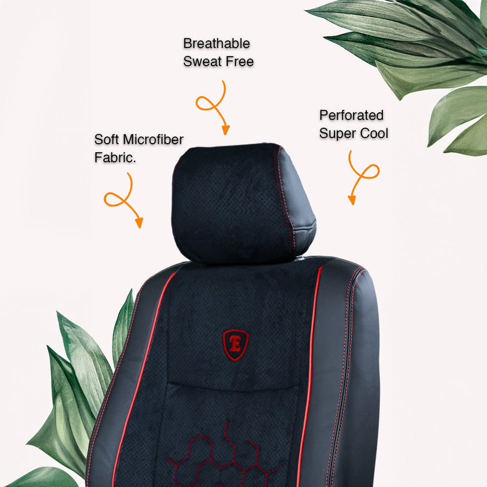 Icee Bucket Fit Perforated Fabric Car Seat Cover For Maruti Grand Vitara