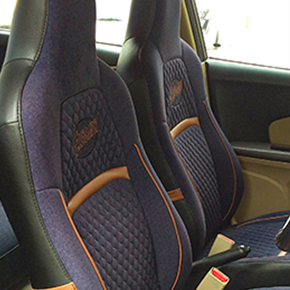 Denim Retro Velvet Fabric Car Seat Cover For Nissan Kicks