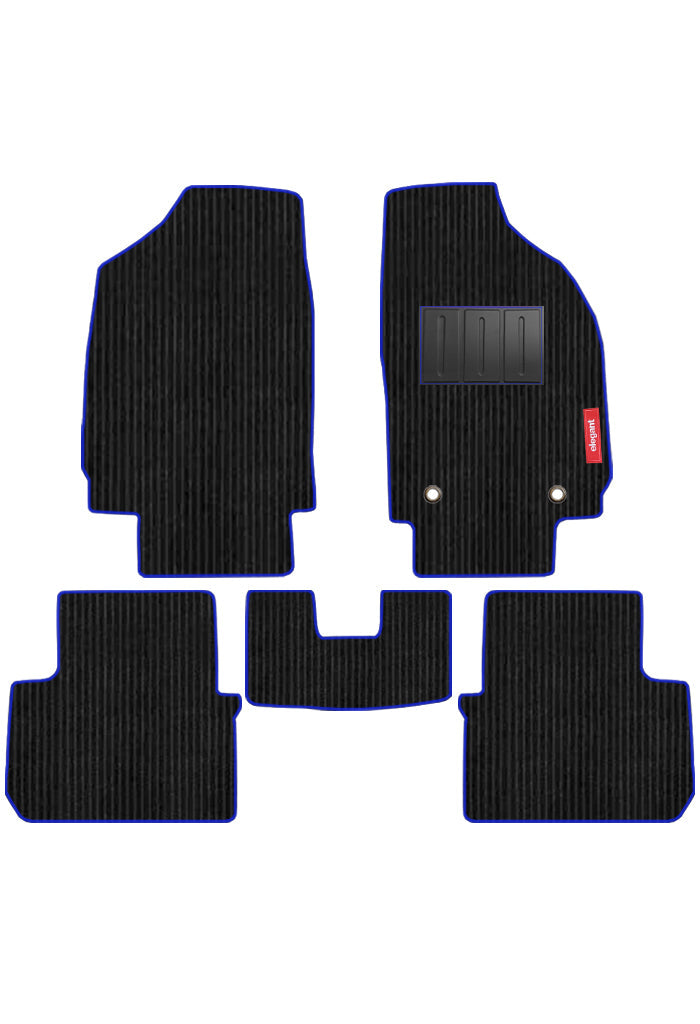 Cord Carpet Car Floor Mat Black and Blue For Citroen C3