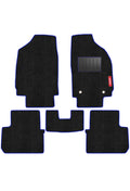 Cord Carpet Car Floor Mat Black and Blue For Citroen C3