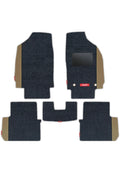 Duo Carpet Car Floor Mat Black and Beige For Citroen C3