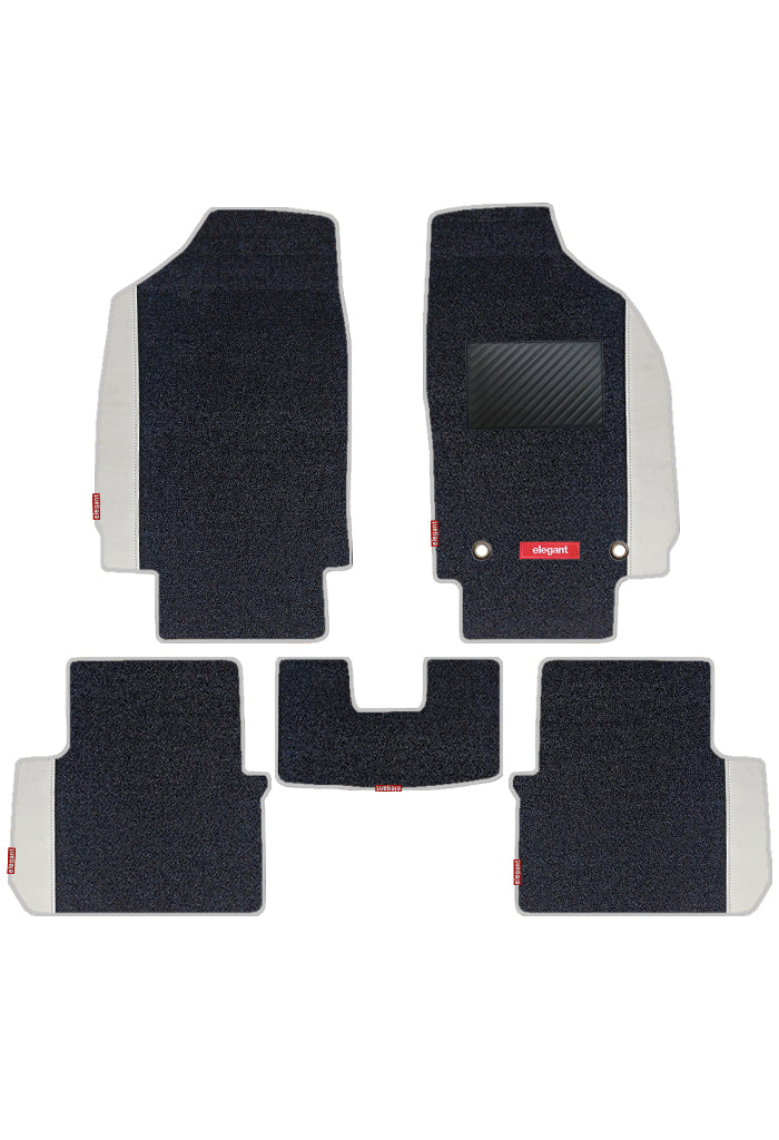 Duo Carpet Car Floor Mat Black and White For Citroen C3