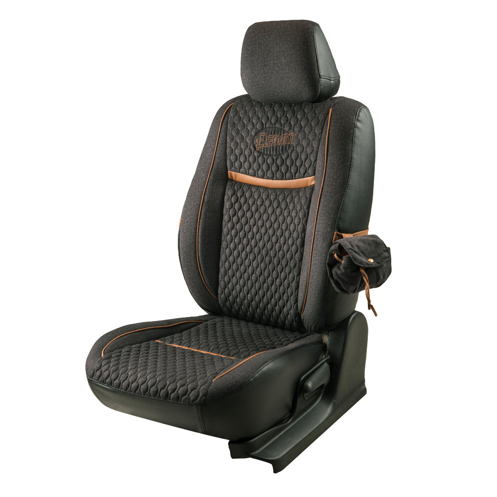 Denim Retro Velvet Fabric Car Seat Cover For Hyundai Venue
