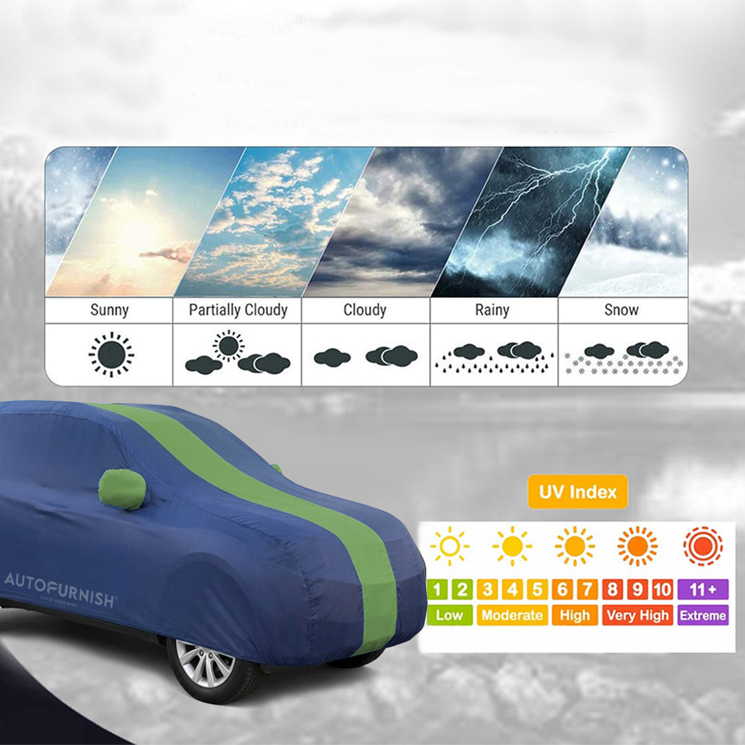 Ford Fiesta Classic Car Body Cover, Heat & Water Resistant with Side Mirror Pockets (ARC Series)
