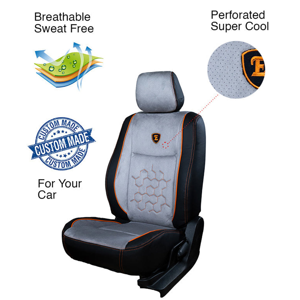 Icee Duo Perforated Fabric Car Seat Cover For Renault Duster