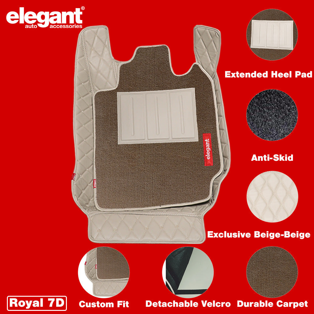 Royal 7D Car Floor Mats Beige For Citroen C3