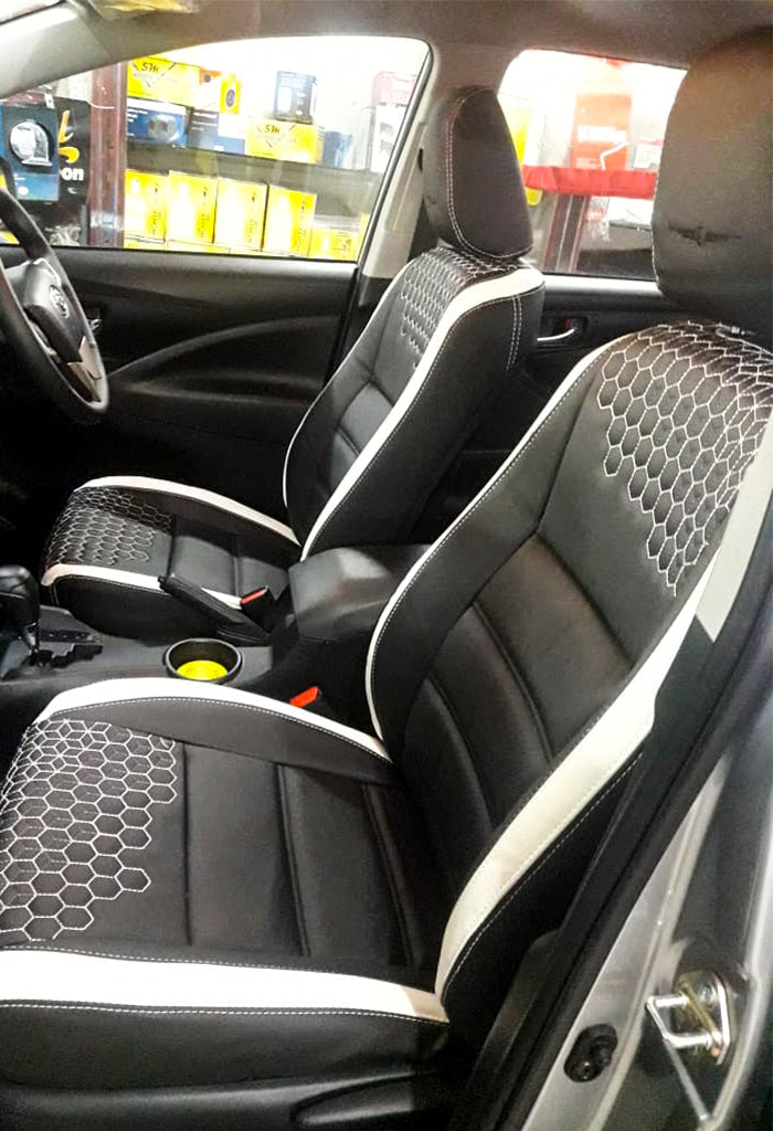 Glory Prism Art Leather Car Seat Cover Black and Grey For Citroen C3